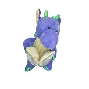 Cuddly Barn Purple & Green Plush Dragon Stuffed Animal Toy Reads Story Tim& Wing